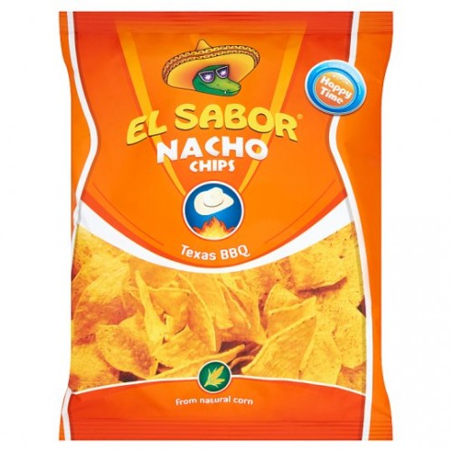 EL SABOR NACHO CHIPS TEXAS BARBEQUE 100g