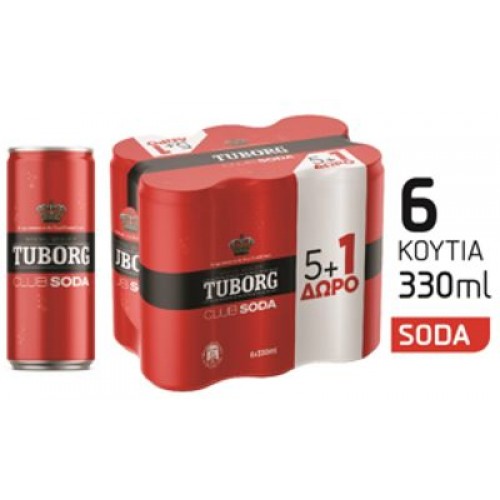 TUBORG SODA (5+1)x330ml